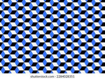 Optical Illusion Cube Pattern stock illustration