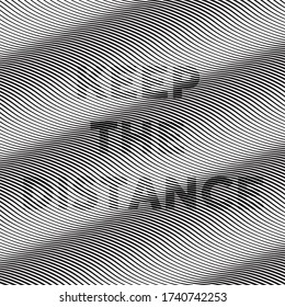 ilustraciones de diseño de ilusión óptica con texto