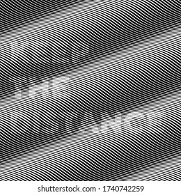 ilustraciones de diseño de ilusión óptica con texto