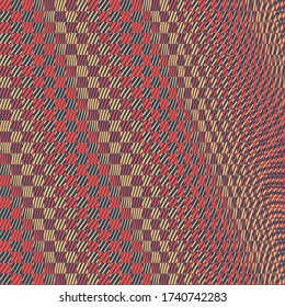 ilustraciones de diseño de ilusión óptica con texto