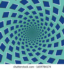 optical illusion design with halftone effect