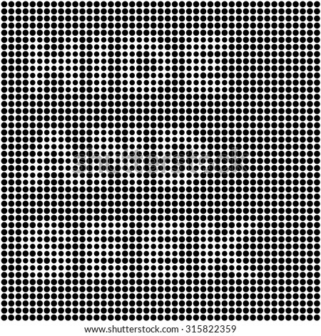 optical illusion. disappearing op-art "hide and seek" text. optical illusion black dots background. modern abstract texture for notebooks, party posters, games, applications and more. 