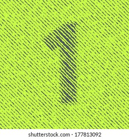 Optical illusion font, Number 1