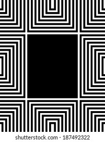 Optical Illusion Frame - Vector