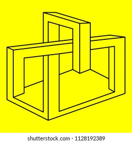 Optical illusion, geometric figure, plane