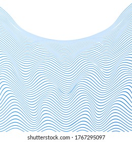 OPTICAL ILLUSION GRADIENT COLOR. ABSTRACT WAVY LINES BACKGROUND COVER DESIGN VECTOR  