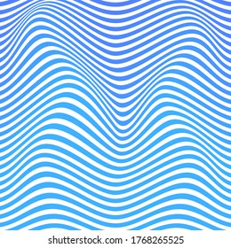 OPTISCHE ILLUSION FARBIGE FARBE. ABSTRAKTE WELLENLINIEN HINTERGRUND FÜR DESIGN VEKTOR  