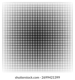 Ilusão óptica Quadrados da grade de mosquito Efeito de profundidade