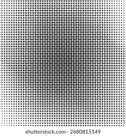 Optical illusion halftone pattern black and white abstract modern retro texture for posters flyers comics and digital art use