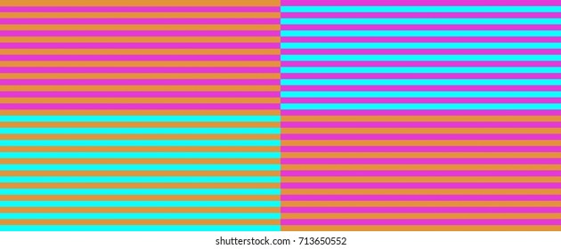 Optical Illusion - How many colors can you see? Look closer, the blue & green are actually the same color