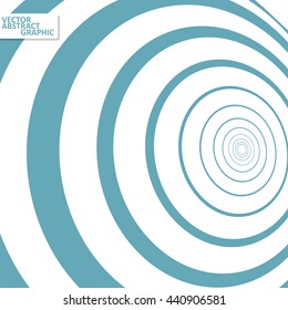 Optical illusion illustration, abstract futuristic background eps10