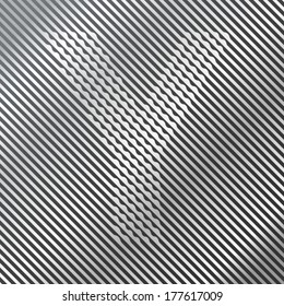 Optical illusion letter Y