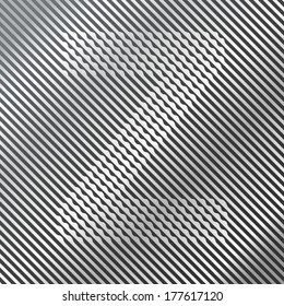 Optical illusion letter Z