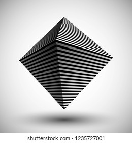 Optical illusion lines background. Abstract 3d black and white illusions. Conceptual design of optical illusion vector. EPS 10 Vector illustration