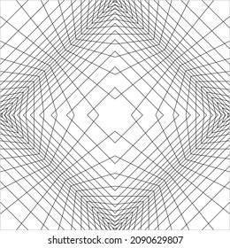 Optical Illusion Lines for Background. Vector Illustration 