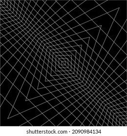 Optical Illusion Lines for Background. Vector Illustration 