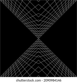 Optical Illusion Lines for Background. Vector Illustration 