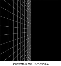 Optical Illusion Lines for Background. Vector Illustration 