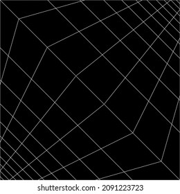 Optical Illusion Lines for Background. Vector Illustration