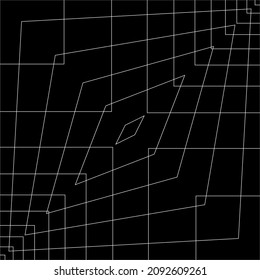 Optical Illusion Lines for Background. Vector Illustration