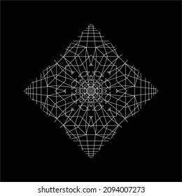 Optical Illusion Lines for Background. Vector Illustration