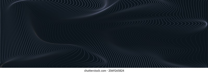 Fondo de líneas de ilusión óptica.Diseño conceptual de vector de ilusión óptica. Ilustración del vector EPS 10