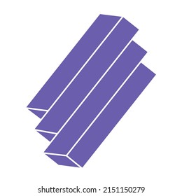 Optical illusion logo. Impossible shapes. Sacred geometry figures. Abstract eternal geometric objects. Impossible endless outline shapes. Optical art. Impossible geometry shape on a white background.