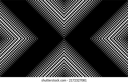 Ilusión óptica hecha a partir de la composición de Rectángulos. Ilustración vectorial. Decoración contemporánea para interiores, exteriores, alfombras, textiles, prendas de vestir, tela, seda, mosaico, plástico, papel, envuelto, tapicería