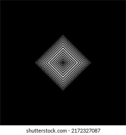 Optical Illusion made from Rhombus Composition. Contemporary Decoration for Interior, Exterior, Carpet, Textile, Garment, Cloth, Silk, Tile, Plastic, Paper, Wrapping, Wallpaper and any Background