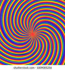 Optical illusion, a maelstrom of the rainbow