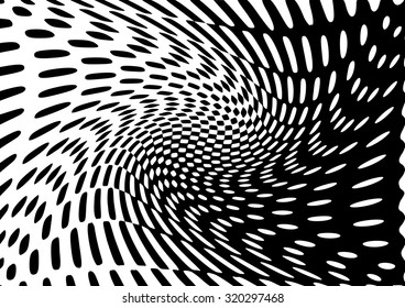 Optical illusion monochrome abstract background. Use for your design, cards, invitation, wallpapers, pattern fills, web pages elements, background.