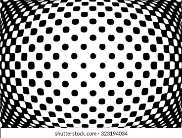 Optical illusion monochrome abstract background. Use for your design, cards, invitation, wallpapers, pattern fills, web pages elements, background.
