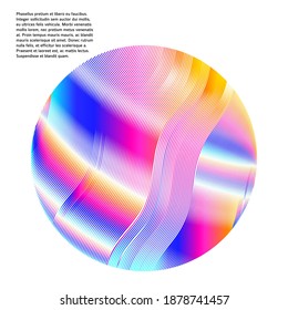 Optical illusion of motion and gradation color. Flat effect. Abstract geometric background of bright glow perspective. Vector art eps10 for business brochure, flyer party, design banners, cover report
