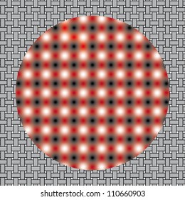 Optical illusion of movement. Image is called Out of Focus�. Background with the optical illusion of movement, Seamless pattern