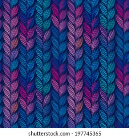 Optical illusion: Multicolor abstract seamless pattern. Texture of wavy vertical stripes. Stylish abstract background. 