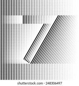 Optical Illusion number 7 - part of Dotted Optical iIllusion Alphabet 