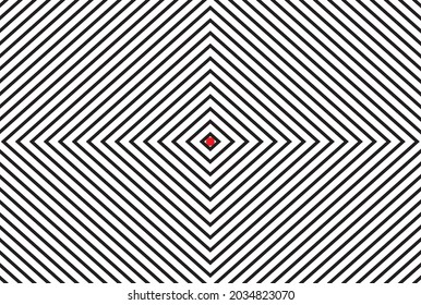 optical illusion with paralle lines