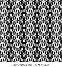 optical illusion pattern with hexagon sharp