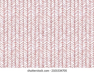 Optical illusion: pink and white abstract seamless pattern, Pattern with hand drawn lines. Freehand drawing. Vector illustration. Isolated on white background