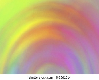Optical illusion of radial blur effect. Abstract background with iridescent mesh gradient. Colorful noise, special effect. Colorful shades. Visual illusion of oil paintings. Vector EPS10