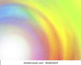 Optical illusion of radial blur effect. Abstract background with iridescent mesh gradient.