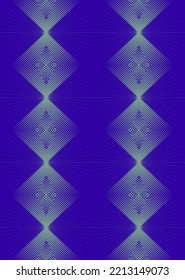 Optical Illusion Retro Hypnotic Stripes 3D effect Tribal Vertical Vectorel Illustration Seamless Patttern designed for Print Textile Fashion Wrapping Papper and Textile Fabric Texture