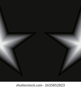 Optical Illusion Star vectors of seamless pattern, Suit for package design, wallpaper, fashion print, Housing wallpaper, arty-crafty.
