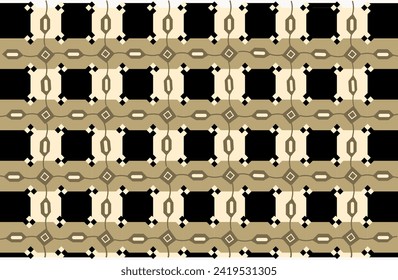 Optical illusion. Straight lines appear crooked. Vector illustration