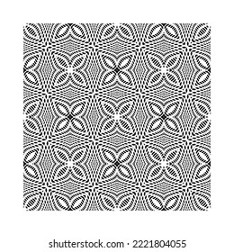 Optical illusion striped wrapped background vector design.Vector black and white wavy background. Stylish texture with wavy stripes lines. Vector geometric diagonal fabric waves seamless texture. 