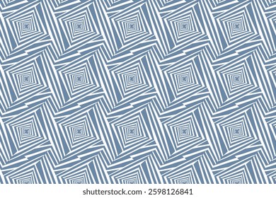 Optical Illusion Stripes Seamless Pattern Vector Illustration Background