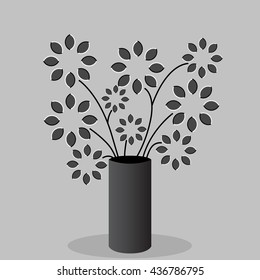 Optical illusion - stylized flowers appear to be moving