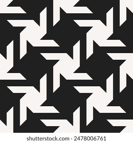 Optische Illusion von Tessellations-Formen Wiederholende Muster-Vektorgrafik. Nahtlose Muster des komplementären Designs.