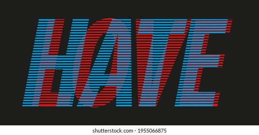 Optical illusion text effect. Love Hate text.