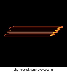 Optical Illusion, Three or Four Step Elements of Stairs